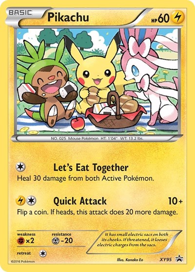 Pikachu (XY Promos) Medium Play Holofoil