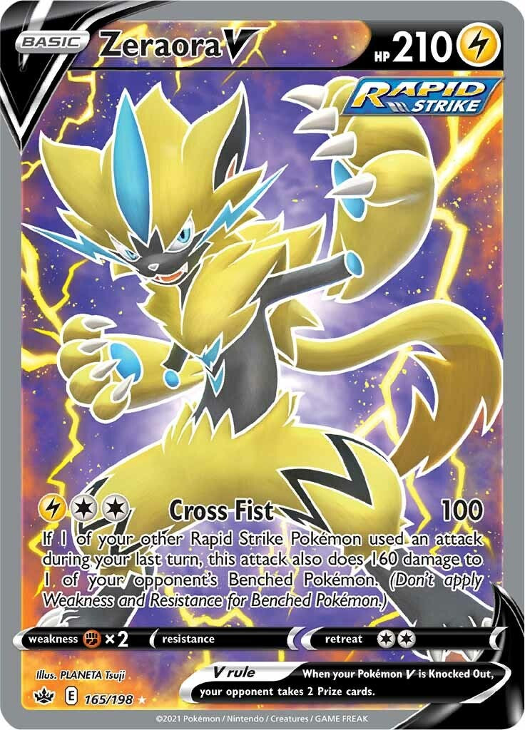 Zeraora V (Full Art) [SWSH06 - 165]
