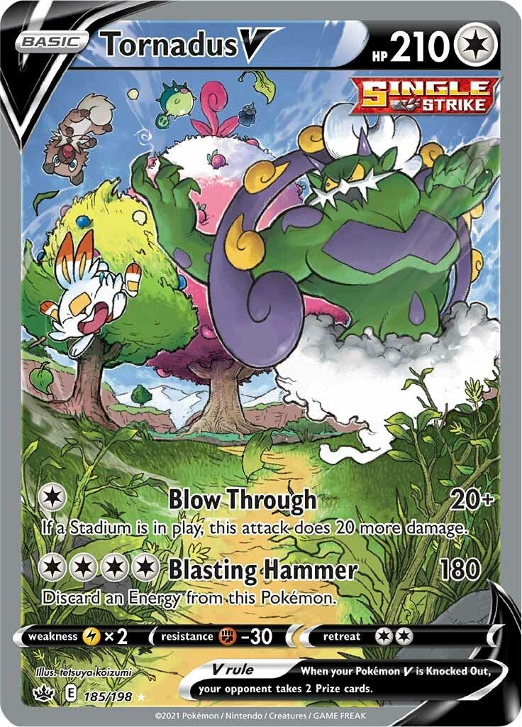 Tornadus V (Alternate Full Art) [SWSH06 - 185/198]