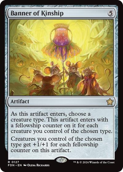 Banner of Kinship (Foundations) Light Play Foil