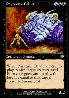 Phyrexian Delver (Invasion) Light Play Foil