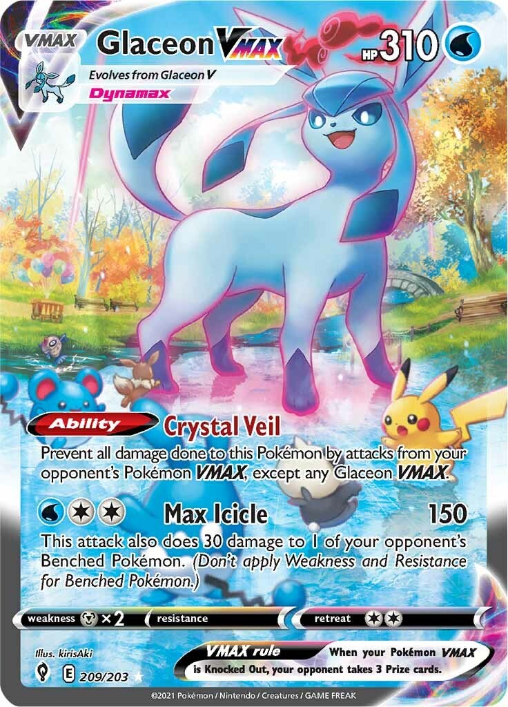 Glaceon VMAX (Alternate Art Secret) [SWSH07 - 209/203]