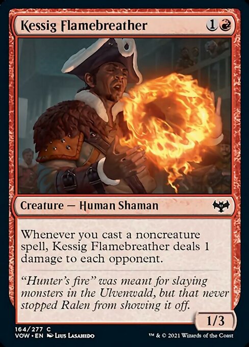 Kessig Flamebreather (Innistrad: Crimson Vow) Light Play Foil