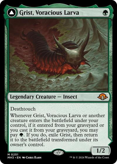 Grist, Voracious Larva (Modern Horizons 3) Light Play