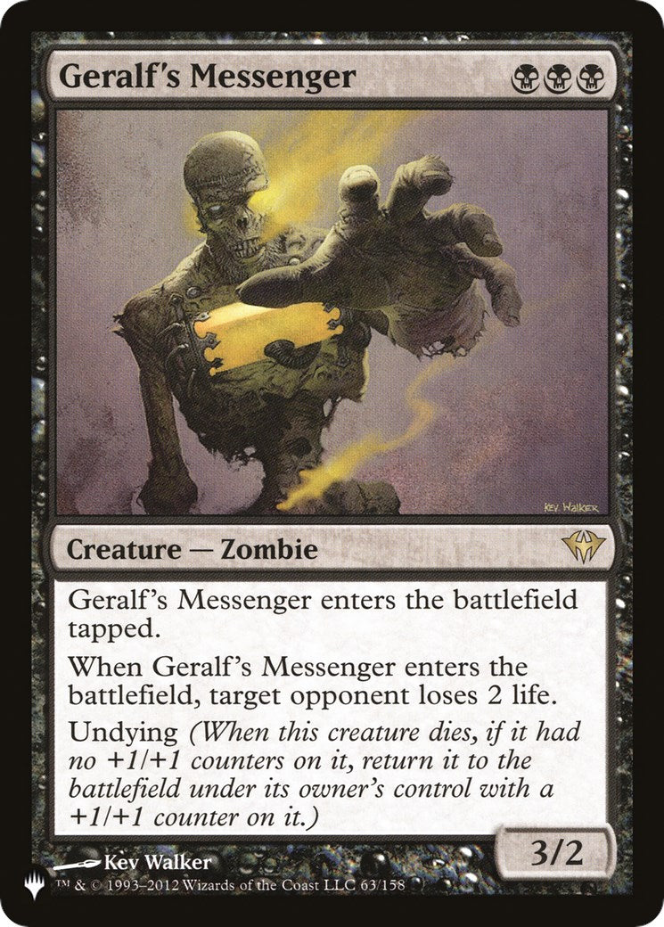 Geralf's Messenger [LIST - 63]