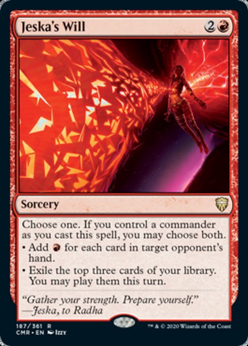 Jeska's Will (Commander Legends) Light Play Foil