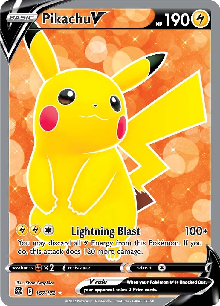Pikachu V (Full Art) [SWSH09 - 157]
