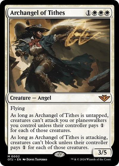 Archangel of Tithes (Outlaws of Thunder Junction) Near Mint