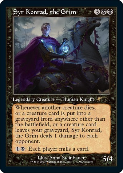 Syr Konrad, the Grim (Retro Frame) (Promos: WPN and Gateway) Light Play Foil