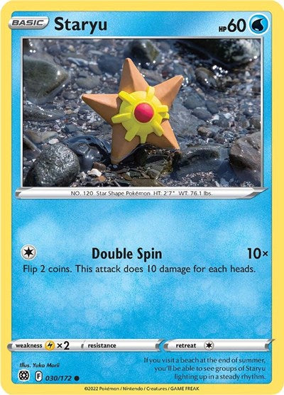 Staryu (SWSH09: Brilliant Stars) Light Play Reverse Holofoil