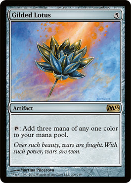 Gilded Lotus (Magic 2013 Core Set) Light Play Foil