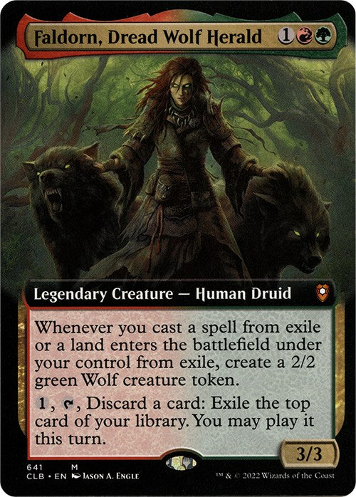 Faldorn, Dread Wolf Herald (Extended Art) [CLB - 641]