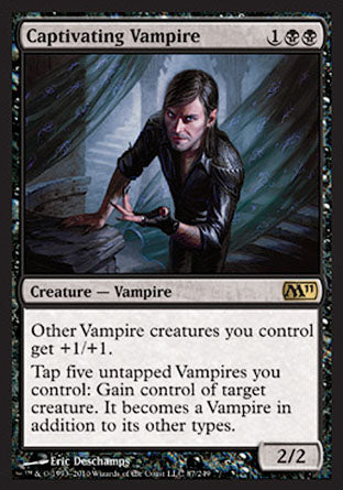 Captivating Vampire (Magic 2011 Core Set) Light Play