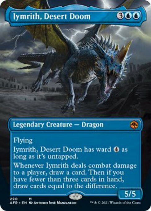 Iymrith, Desert Doom (Borderless) (Adventures in the Forgotten Realms) Light Play Foil