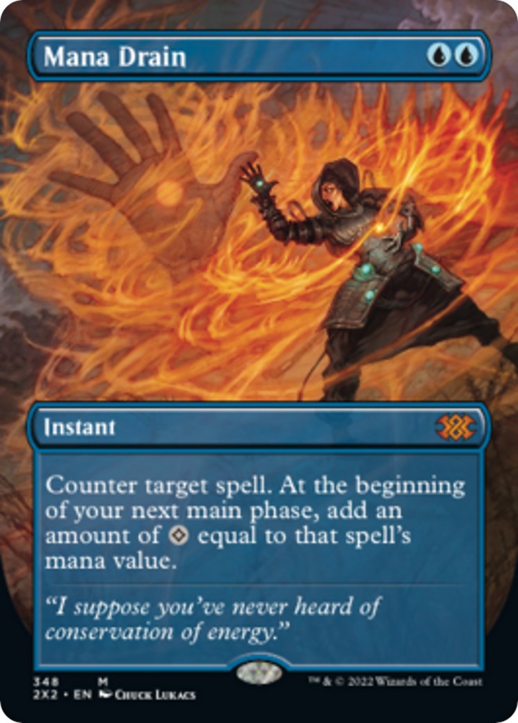 Mana Drain (Borderless) [2X2 - 348]