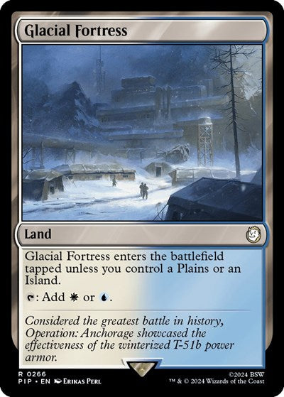 Glacial Fortress (Universes Beyond: Fallout) Light Play Foil