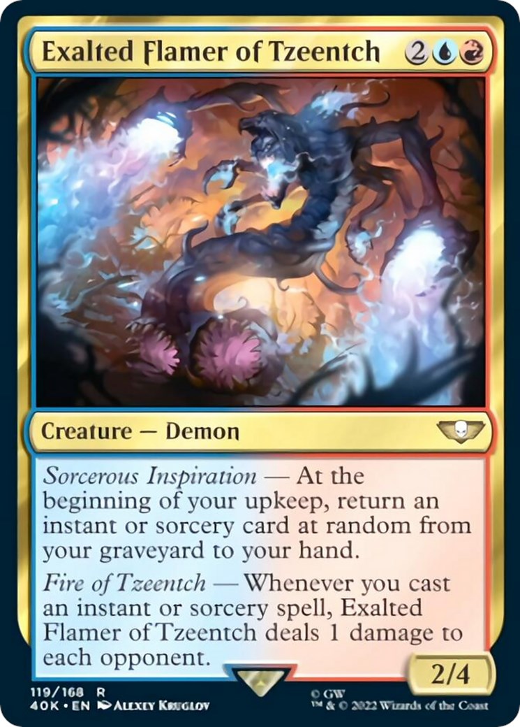 Exalted Flamer of Tzeentch (Surge Foil) [40K - 119]