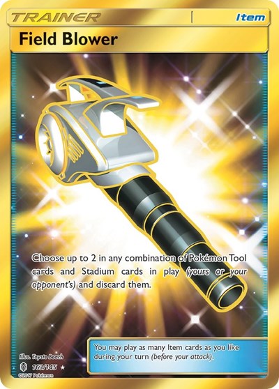 Field Blower (Secret) (SM - Guardians Rising) Light Play Holofoil