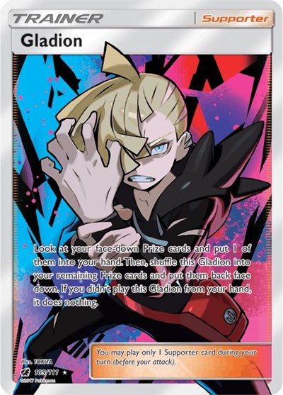 Gladion (Full Art) (SM - Crimson Invasion) Light Play Holofoil