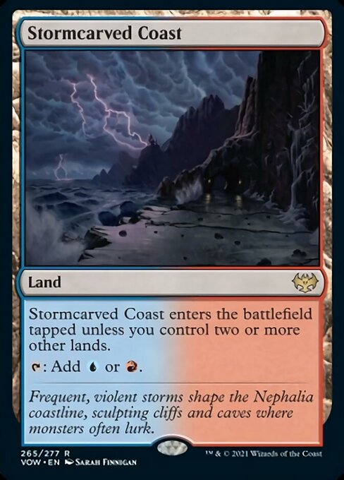 Stormcarved Coast (Innistrad: Crimson Vow) Light Play