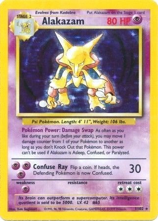 Alakazam (Base Set) Light Play Holofoil