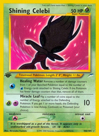 Shining Celebi (Neo Destiny) Light Play Holofoil Unlimited