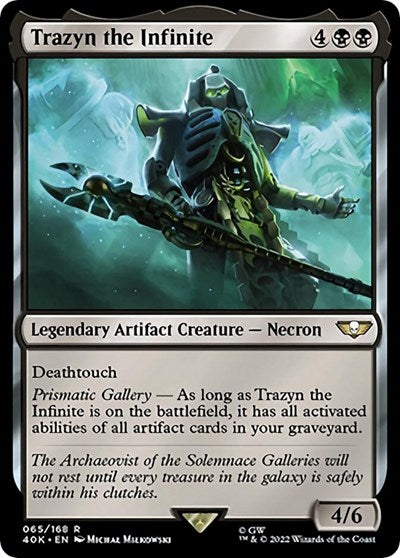 Trazyn the Infinite (Surge Foil) (Universes Beyond: Warhammer 40K) Light Play Foil