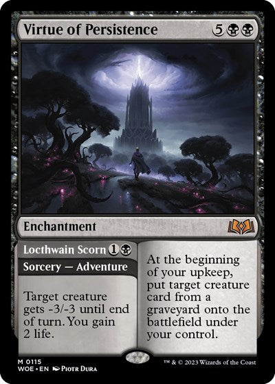 Virtue of Persistence (Wilds of Eldraine) Light Play