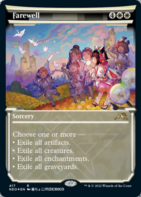 Farewell (Foil Etched) (Kamigawa: Neon Dynasty) Light Play Foil