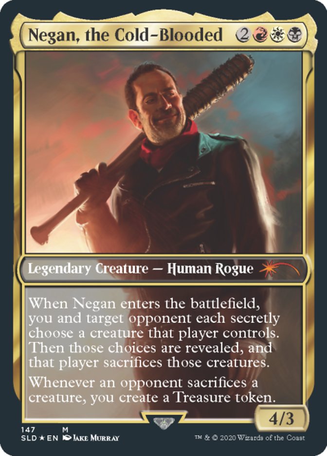 Negan the Cold-Blooded (Secret Lair) Light Play Foil