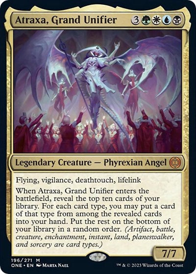 Atraxa, Grand Unifier (Phyrexia: All Will Be One) Light Play