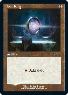 Sol Ring (Retro Frame) (Promos: WPN and Gateway) Light Play Foil