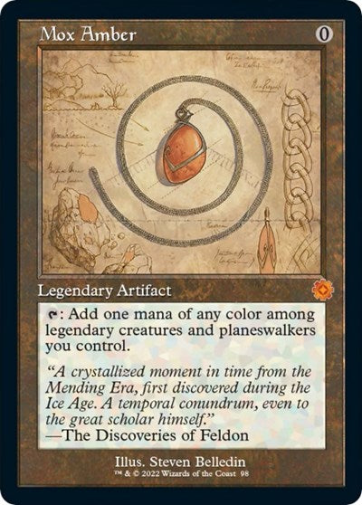 Mox Amber (Schematic) (The Brothers' War: Retro Frame Artifacts) Light Play