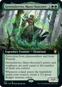 Greensleeves, Maro-Sorcerer (Extended Art) (Commander: Dominaria United) Light Play