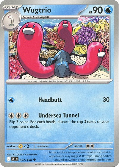 Wugtrio (Scarlet and Violet: Base Set) Light Play Reverse Holofoil