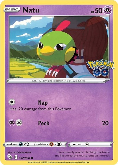 Natu (Pokemon GO) Light Play