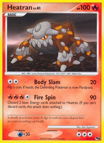 Heatran (POP Series 8) Light Play Holofoil