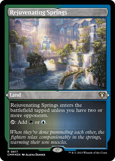 Rejuvenating Springs (Foil Etched) (Commander Masters) Light Play Foil