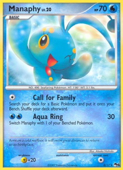 Manaphy (POP Series 6) Light Play Holofoil