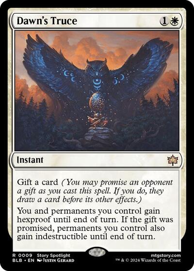 Dawn's Truce (Bloomburrow) Light Play Foil