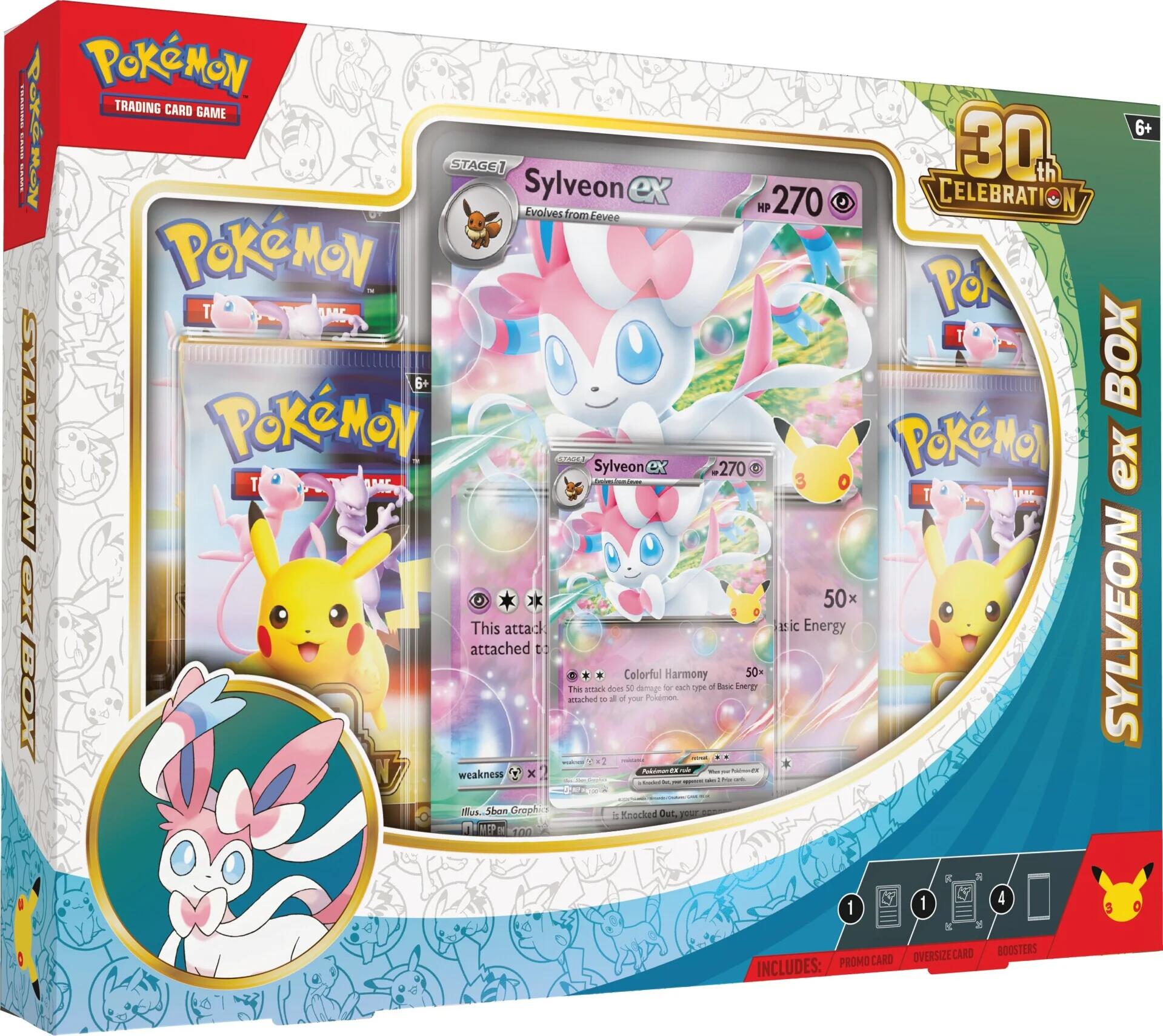 Pokémon TCG 30th Celebration Sylveon ex Box