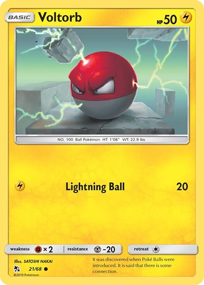 Voltorb (Hidden Fates) Light Play