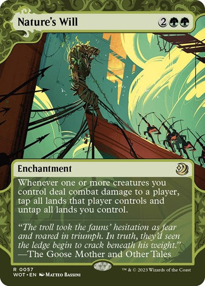 Nature's Will (Wilds of Eldraine: Enchanting Tales) Light Play Foil