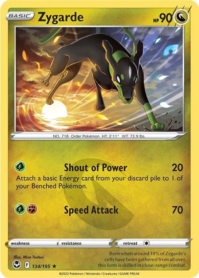 Zygarde (SWSH12: Silver Tempest) Light Play Reverse Holofoil