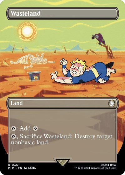 Wasteland (Borderless) (Universes Beyond: Fallout) Light Play Foil