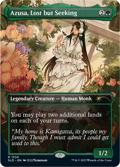 Azusa, Lost but Seeking (Secret Lair) Light Play Foil