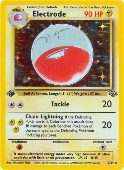 Electrode (2) (Jungle) Light Play Holofoil Unlimited