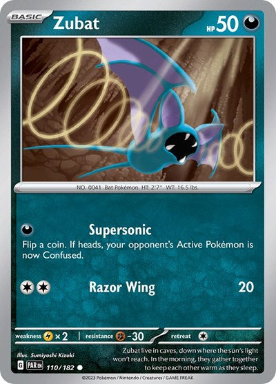 Zubat (Scarlet and Violet: Paradox Rift) Light Play Reverse Holofoil