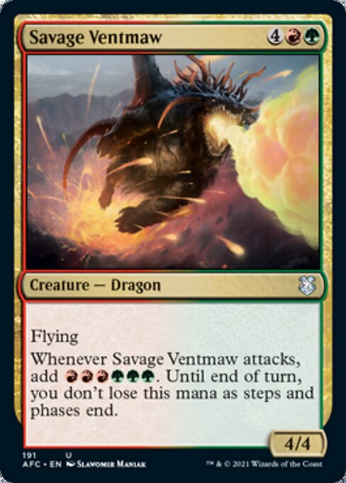 Savage Ventmaw (Commander 2021 Forgotten Realms) Light Play