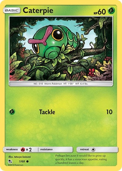 Caterpie (Hidden Fates) Light Play